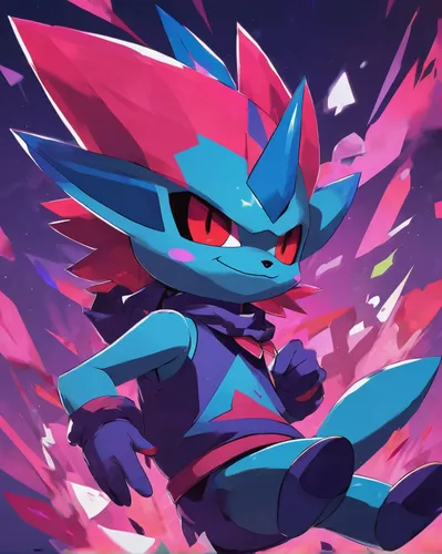 Create a heartwarming story about a lonely Weavile finding friendship.,dark-type,blaze,spiky,core shadow eclipse,red blue wallpaper,spike,diamond background,fire red eyes,spiny,spark,pink quill,rupee,