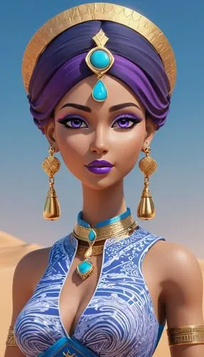 nefertiti,nubian,amarna,lumidee,ancient egyptian girl,nubia,Unique,3D,3D Character