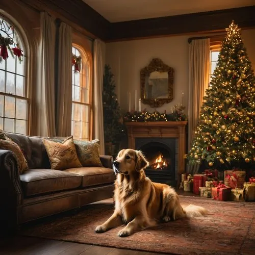 christmas photo,christmas picture,boerboel,christmas pictures,christmas scene,christmas room,Photography,General,Fantasy