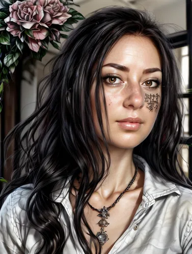 fantasy portrait,katniss,photo painting,vanessa (butterfly),photoshop manipulation,tiger lily,world digital painting,portrait background,image manipulation,natural cosmetic,romantic portrait,elven flower,beautiful girl with flowers,women's eyes,rose png,flowers png,digital painting,retouch,photo manipulation,fantasy art