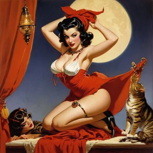 HAREM SCAREM,radebaugh,valentine pin up,retro pin up girls,retro pin up girl,pin ups,burlesques,christmas pin up girl,valentine day's pin up,pin-up girls,pin-up girl,pin up girl,pin up girls,pin-up mo