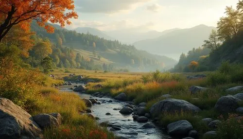 mountain stream,autumn mountains,autumn idyll,autumn scenery,mountain river,autumn landscape,river landscape,salt meadow landscape,fall landscape,autumn background,mountain meadow,landscape background,autumn light,riverwood,oberland,autumn morning,flowing creek,nature landscape,beautiful landscape,headwaters,Photography,General,Realistic