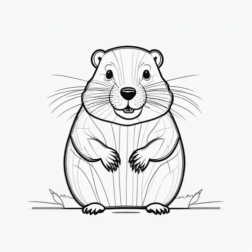 wilderotter,beaver rat,lab mouse icon,line art animal,rodentia icons,hamsterley,Illustration,Black and White,Black and White 04