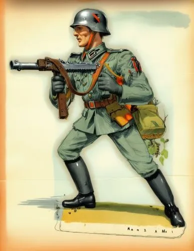 red army rifleman,battery icon,submachine gun,infantry,combat medic,french foreign legion,patrol,game illustration,second world war,ww2,federal army,world war ii,warsaw uprising,usmc,civil defense,military person,military organization,grenadier,medic,rifleman,Unique,Design,Character Design