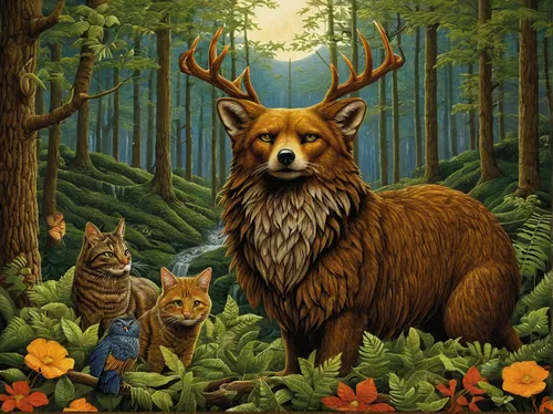 m Bard Druid multi-class forest hills animals Image result for bard,woodland animals,forest animals,forest animal,ninebark,forest king lion,nova scotia duck tolling retriever,canidae,dog illustration,