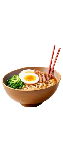 Steaming hot bowl, Japanese ramen, savory broth, springy noodles, pork slices, boiled egg, green onions, sesame seeds, wooden chopsticks, ceramic bowl, warm lighting, shallow depth of field, appetizin