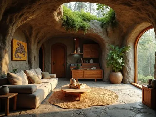 alcove,fireplace,earthship,hobbiton,beautiful home,living room,fireplaces,great room,sunroom,breakfast room,livingroom,arches,archways,sitting room,seclude,nook,loggia,inglenook,hideaways,vaulted ceiling,Photography,General,Realistic