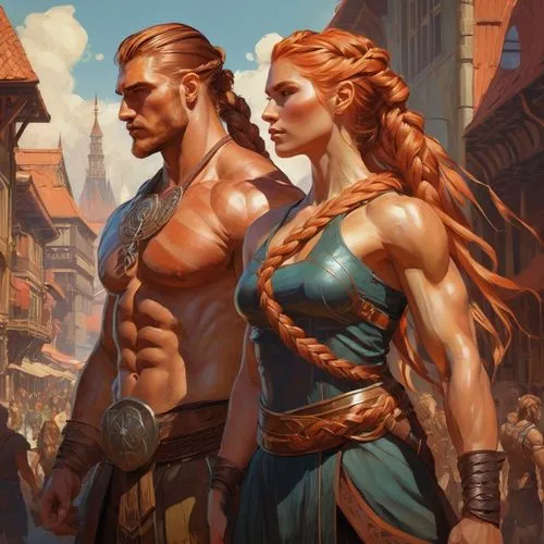 gotrek,warrior and orc,myrmidons,barsoom,dossi,norsemen,guards of the canyon,krietor,gwent,garrison,garamantes,horrobin,asgardians,shadowrun,midgard,mirin,antiope,centurions,eberron,heroic fantasy,Conceptual Art,Fantasy,Fantasy 18