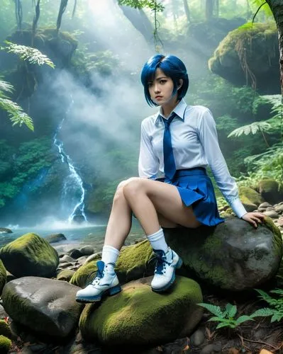 rei,himawari,blue mushroom,blue rain,utada,shimei,Photography,General,Realistic