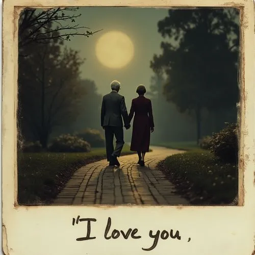 vintage couple silhouette,you are always in my heart,love message note,for my love,caryl,iloveyou,Photography,Documentary Photography,Documentary Photography 03