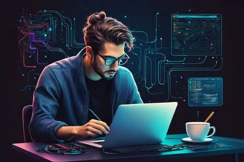 man with a computer,girl at the computer,computer addiction,programmer,computer freak,computer business,computer code,computer icon,kasperle,computer science,computer program,computer art,hacking,hardware programmer,cybersecurity,computer,vector illustration,sysadmin,cyber security,cyber glasses,Illustration,Black and White,Black and White 22