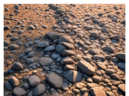 Brown dirt, rough texture, uneven surface, small rocks, dry cracks, natural pattern, morning sunlight, soft shadow, 3/4 composition, shallow depth of field, warm color tone, cinematic lighting.,seamle