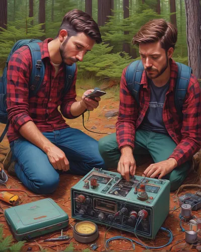 lumberjack pattern,hipsters,camera illustration,generators,musicians,gameboy,lumberjack,forest workers,mechanic,camping equipment,campers,artists,camping,digital nomads,painting technique,portable stove,camping gear,game illustration,forest workplace,chess men,Conceptual Art,Daily,Daily 25