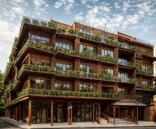 wooden facade,hoboken condos for sale,apartment building,cohousing,appartment building,condominia,Architecture,Villa Residence,European Traditional,Arts And Crafts