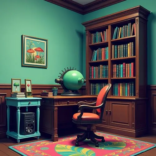 study room,blur office background,reading room,writing desk,consulting room,office desk,Illustration,Realistic Fantasy,Realistic Fantasy 34