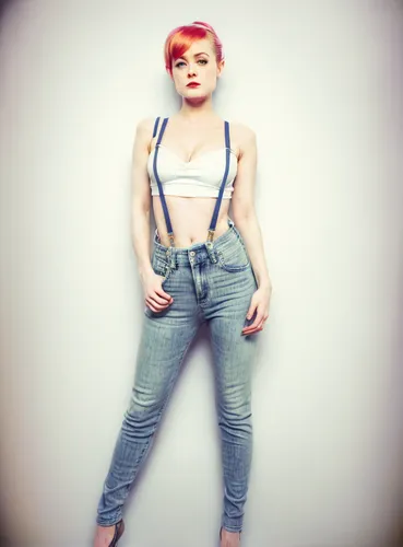 girl in overalls,photo session in bodysuit,pixie,pixie-bob,overalls,denims,misty,denim background,jeans background,suspenders,denim jeans,bluejeans,blue jeans,denim jumpsuit,photo session in torn clothes,photo shoot with edit,pin up girl,harnessed,pin-up model,pixie cut