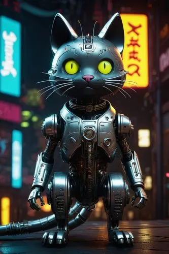 rex cat,cartoon cat,cyberpunk,cat warrior,tom cat,cinema 4d,chat bot,tekwan,rocket raccoon,3d render,hk,cat vector,terminator,nikko,tux,prowl,cat,cat-ketch,jiji the cat,mecha,Conceptual Art,Sci-Fi,Sci-Fi 09