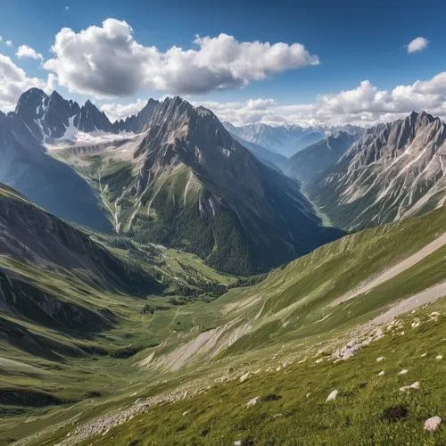 landscape mountains alps,bucegi mountains,caucasus,high alps,slovak tatras,alpi,ingushetia,alpine landscape,alpine region,the alps,fagaras,pyrenees,alpes,alps,bernese alps,mountainous landscape,the russian border mountains,western tatras,anana mountains,the landscape of the mountains,Photography,General,Realistic