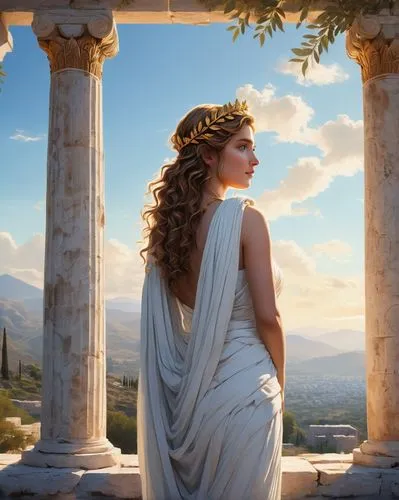 greek mythology,greek myth,athena,aphrodite,athenian,classical antiquity,ephesus,lycaenid,caryatid,artemisia,apollo and the muses,ancient greek temple,artemis temple,thracian,cybele,aphrodite's rock,greek temple,acropolis,the ancient world,biblical narrative characters,Illustration,Vector,Vector 10