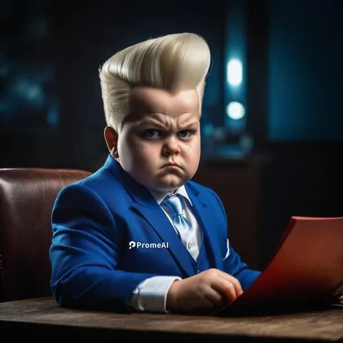 Young boy sitting at a wooden desk with a red book in a dark room doing business ,a little boy is sitting down and looking sad,eraserhead,syndrome,cybersitter,megaupload,hornswoggle,linkedin icon