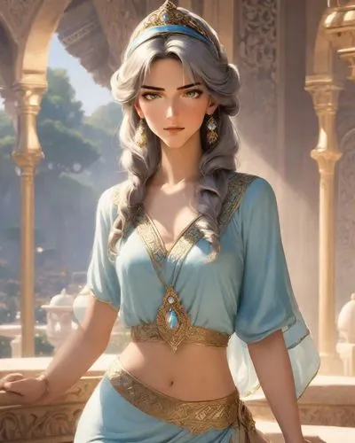 inara,lumidee,esmeralda,naela,arabian,luthra,zarina,genie,amrita,rafaela,vidya,mastani,jaina,kithara,megara,surana,arabiyah,persia,diaochan,gandhari,Digital Art,Classicism