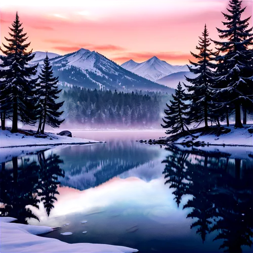 winter background,snow landscape,winter landscape,landscape background,winter lake,purple landscape,snowy landscape,nature background,ice landscape,salt meadow landscape,mountain landscape,snowy mountains,christmas landscape,frozen lake,cartoon video game background,alpine lake,beautiful landscape,alpine landscape,evening lake,dusk background,Illustration,Realistic Fantasy,Realistic Fantasy 39