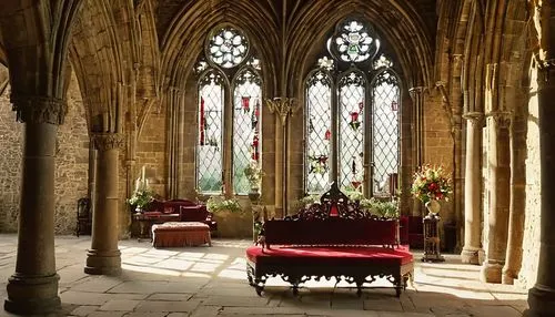 cloisters,lichfield,cloister,chancel,evensong,church windows,jedburgh,hexham,breedon,transept,knight pulpit,rievaulx,royal interior,helmsley,altar,the throne,cathedra,presbytery,sanctuary,stained glass windows,Conceptual Art,Sci-Fi,Sci-Fi 19