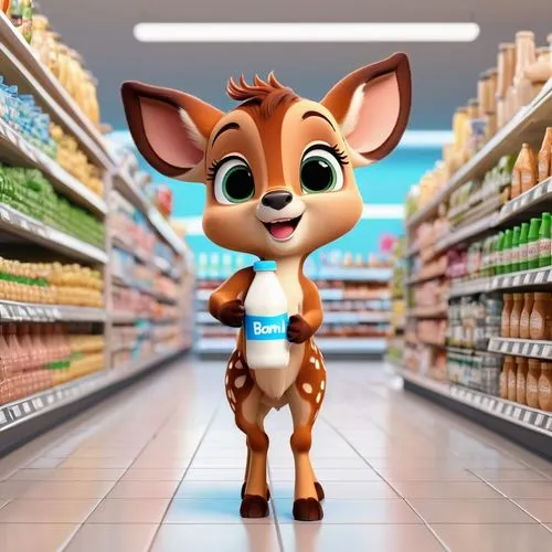 shopping icon,supermarket,filbert,grocery store,shopko,beulah,schnuck,cartoon animal,woodlawn,commercial,kmart,grocery,massmart,wile,cute cartoon character,alvin,meijer,eevee,young deer,kesko,Unique,3D,3D Character