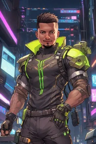 rein,avenger hulk hero,renascence bulldogge,male character,frog man,high volt,cyborg,argus,enforcer,ogre,the face of god,reptillian,tangelo,man frog,engineer,green skin,michelangelo,cyberpunk,caique,cable innovator,Digital Art,Anime