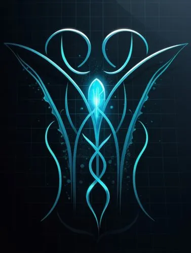 the art work on this wallpaper depicts an image of a stylized abstract design,caduceus,sigil,metatron,morphogenetic,morphos,telos,Unique,Design,Logo Design