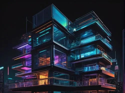 hypermodern,apartment block,cubic house,apartment building,futuristic architecture,multistorey,modern architecture,an apartment,electrohome,glass building,apartments,sky apartment,escala,kimmelman,lofts,tetris,fractal lights,colorful facade,arhitecture,ultramodern,Conceptual Art,Fantasy,Fantasy 08