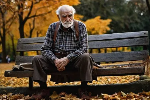 elderly man,man on a bench,pensioner,older person,elderly person,old age,old man,senior citizen,elderly people,old human,grandfather,old person,grandpa,retirement,bağlama,elderly,care for the elderly,pensioners,park bench,autumn background,Photography,Black and white photography,Black and White Photography 07