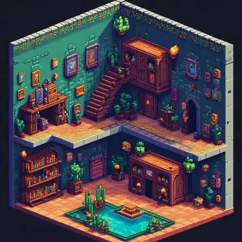 apartment,game room,basement,small house,bookshelves,book store,shared apartment,an apartment,library,bookstore,witch's house,playing room,cabin,nook,study room,bookshop,treasure house,cellar,forest house,bookcase