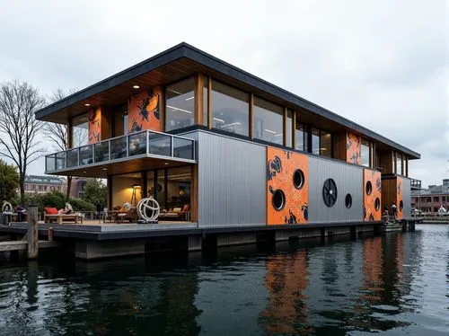 houseboat,house by the water,houseboats,deckhouse,cube stilt houses,boathouse,floating huts,boat house,boathouses,boatshed,stilt houses,stilt house,dockside,arkitekter,aqua studio,duwamish,cubic house,huizen,house of the sea,waterhouses