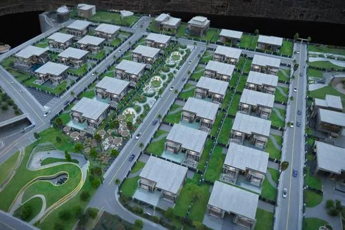 new housing development,3d rendering,residential area,street plan,escher village,housing estate,scale model,urban development,urban park,render,town planning,rc model,suburban,urban design,aurora village,parking lot under construction,human settlement,landscape plan,3d rendered,urban area