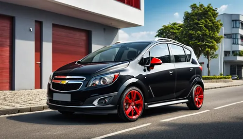 a black brazilian model chevrolet meriva joy with red wheels,chevrolet spark,chevrolet sonic,chevrolet tracker,smart fortwo,chevrolet venture,chevrolet orlando,opel adam,chevrolet equinox,chevrolet ag