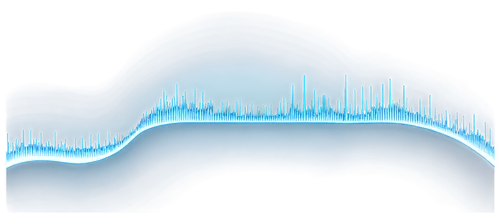 Audio waveform, sound waves, oscillating lines, blue and white gradient background, futuristic interface, metallic frame, glowing buttons, downloadable icon, mouse hovering over button, slight shadow 