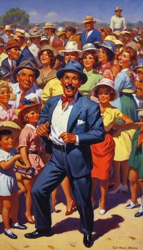 pandero jarocho,tango argentino,square dance,el salvador dali,seven citizens of the country,pétanque,retro cartoon people,mexican revolution,walk with the children,line dance,the pied piper of hamelin,popular art,vintage art,50s,children's background,people on beach,mexican culture,conga,the labor,scandia gnomes,Illustration,Retro,Retro 02