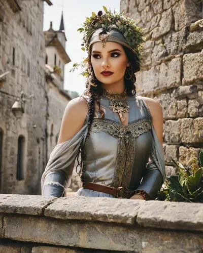 miss circassian,thracian,artemisia,celtic queen,athena,joan of arc,medieval,diadem,girl in a historic way,merida,ancient costume,cuirass,elven,elvan,eufiliya,hipparchia,dacia,violet head elf,assyrian,fantasy woman