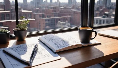 window sill,office desk,windowsill,homes for sale in hoboken nj,blur office background,study room,desk,office,workspaces,bizinsider,window view,working space,windowing,workspace,homes for sale hoboken nj,coffee and books,modern office,daylighting,work space,desk lamp,Illustration,Realistic Fantasy,Realistic Fantasy 45