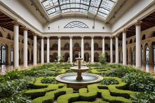 orangerie,glyptotek,winter garden,philbrook,botanique,atriums,conservatory,orangery,wintergarden,marble palace,pinakothek,nationalgalerie,inside courtyard,atrium,boijmans,palace garden,jardiniere,schlossgarten,vmfa,floor fountain,Art,Artistic Painting,Artistic Painting 07