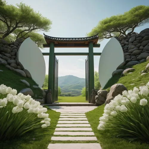 japanese garden ornament,zen garden,japanese zen garden,japanese garden,sake gardens,landscape background,japanese shrine,garden door,japan garden,japanese background,virtual landscape,3d background,japanese floral background,victory gate,backgrounds,japanese sakura background,background with stones,frame flora,digital compositing,render