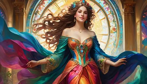 frigga,galadriel,fantasy portrait,megara,fantasy art,liliana,karakas,sorceress,fantasy woman,dixit,magicienne,fantasy picture,sorceror,sigyn,fnm,gothel,margaery,celestina,sorcerous,scheherazade,Conceptual Art,Fantasy,Fantasy 05