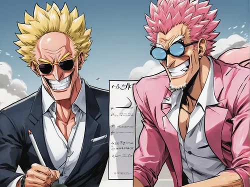 business icons,businessmen,business men,pink double,pink family,stand models,cigars,pompadour,pink quill,kings,father and son,father-son,suits,straw hats,dragon slayers,cooler,dad and son,man in pink,preachers,pink ice cream,Illustration,Abstract Fantasy,Abstract Fantasy 23