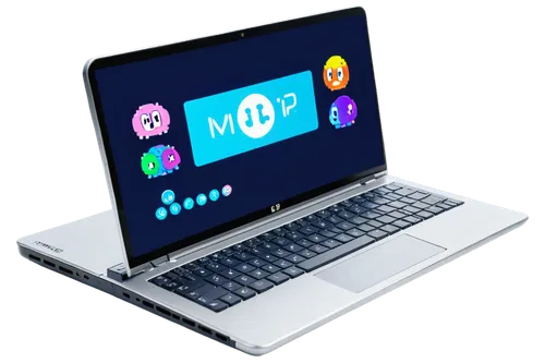 HP laptop, silver metal body, sleek design, glowing LED lights, keyboard with numeric pad, touchpad, HD display, 15.6 inches screen size, thin bezels, metallic hinges, opened at 120 degrees angle, mor