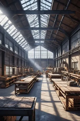 industrial hall,carreau,empty factory,factory hall,fabrik,warehouses,railyards,packinghouse,warehouse,manufactory,abandoned factory,trainshed,freight depot,waggonfabrik,lumberyard,steelyard,maschinenfabrik,usine,industrielle,factories,Photography,Documentary Photography,Documentary Photography 14