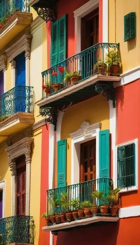 balcones,colorful facade,balconies,sicily window,palermo,guanajuato,burano,balcon de europa,inmobiliarios,facades,balcon,colorful city,townhouses,malaga,balcony,italy liguria,ventanas,burano island,shutters,liguria,Art,Classical Oil Painting,Classical Oil Painting 44