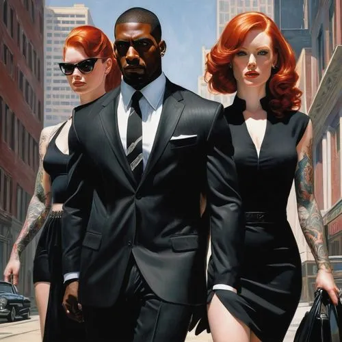 a black man on a suit,spy visual,suits,bodyguard,spy,white-collar worker,eurythmics,agent,agent 13,business icons,black couple,black businessman,black models,secret agent,men's suit,mobster couple,secret service,spy-glass,businesswomen,businessmen,Conceptual Art,Fantasy,Fantasy 20