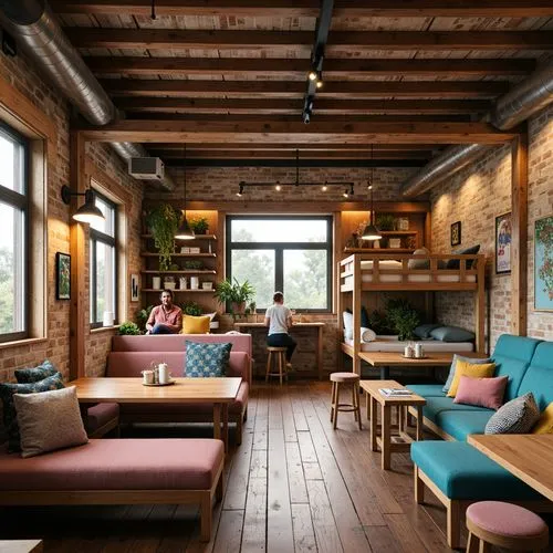 loft,wooden beams,deckhouse,hostels,hayloft,wooden planks,telleria,scandinavian style,wooden pallets,chalet,houseboat,rustic aesthetic,lofts,rustic,wooden floor,teashop,limewood,breakfast room,home interior,contemporary decor