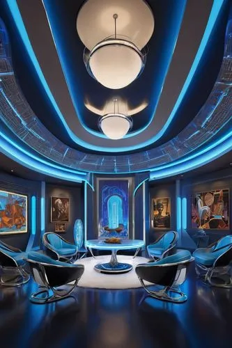 spaceship interior,ufo interior,sky space concept,starbase,innoventions,staterooms,movie theater,conference room,futuristic art museum,zaal,digital cinema,spaceship space,computer room,renderings,holodeck,3d rendering,board room,movie theatre,cinema seat,blue room,Illustration,Realistic Fantasy,Realistic Fantasy 21